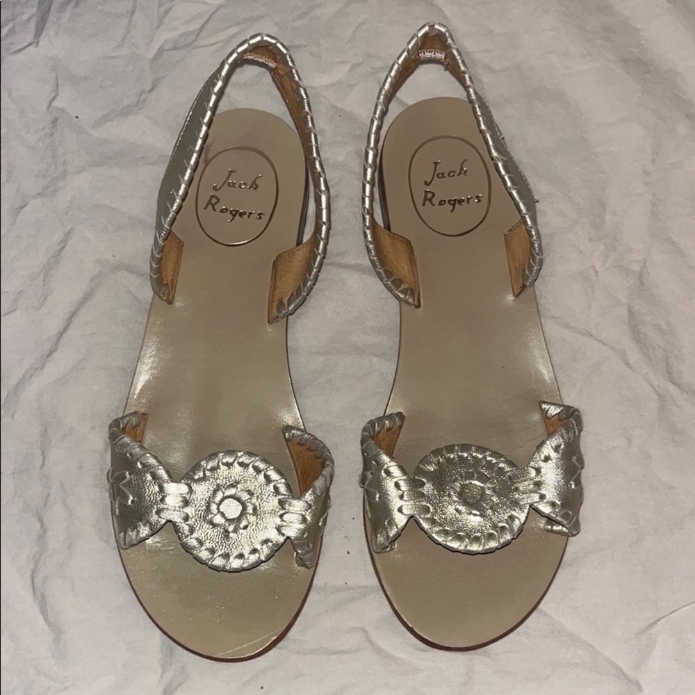 Jack Rogers Silver Women's Sandals